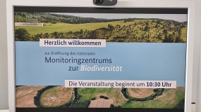 Startfolie der Eröffnungsfeier des Monitoringzentrums