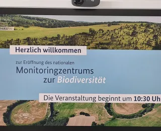 Starting slide of the opening ceremony of the monitoring centre