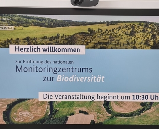 Starting slide of the opening ceremony of the monitoring centre